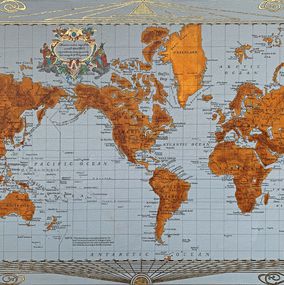 1902 Americacentric map of the world