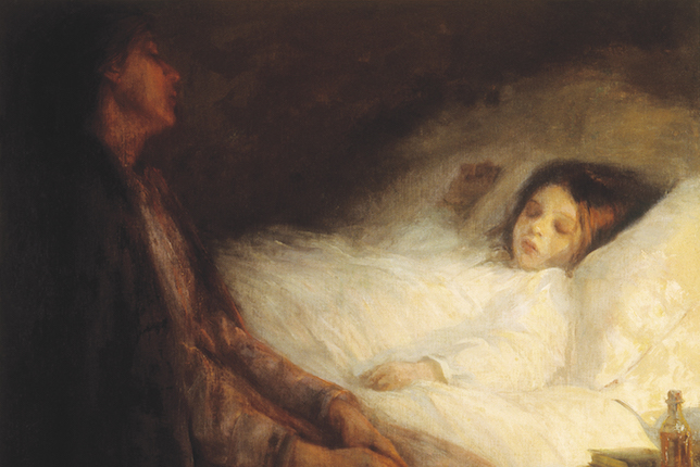 Laura Muntz Lyall, Mère veillant son enfant, 1894