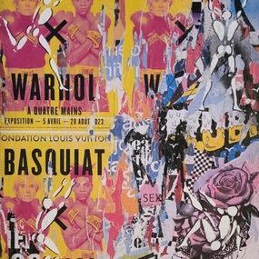 Basquiat Warhol et homme blanc