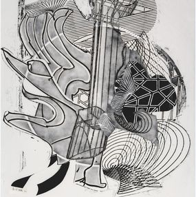 The Fossil Whale, State 1 (huge signed etching and aquatint)