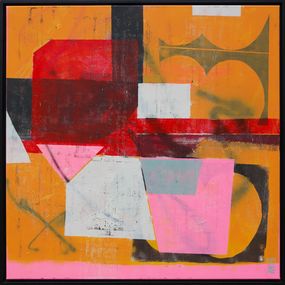Fractured Orange & Pink