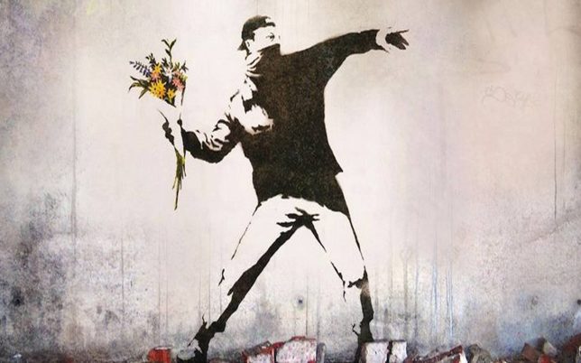 Love is in the Air - ou The Flower Thrower, Jérusalem, 2003
