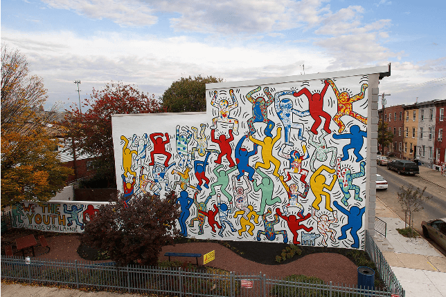 Keith Haring, We the youth, 1987 - Philadelphia. Source : Muralarts