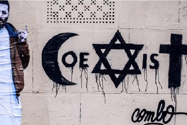 combo coexist street art