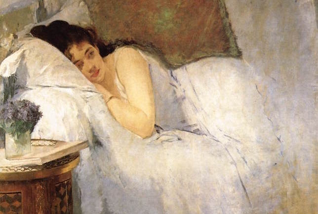 Eva Gonzales, Jeune fille au réveil, 1876