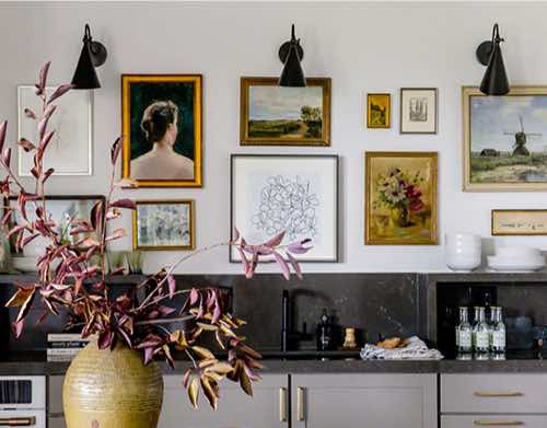 Gallery wall de la cuisine © Pure Wow