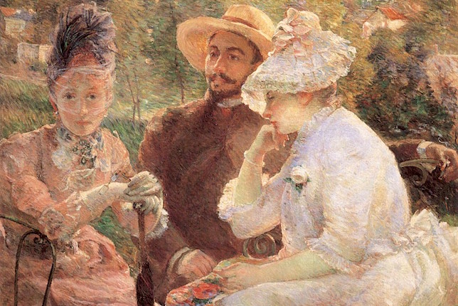 Marie Bracquemond, Sur la terrasse à Sèvres, 1880