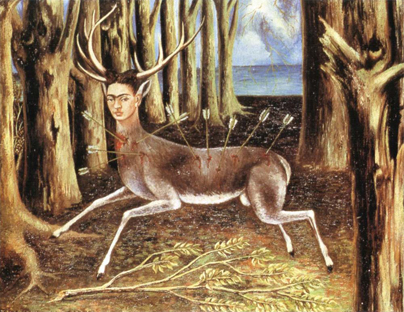 Frida Kahlo painting "The Wounded Deer"
