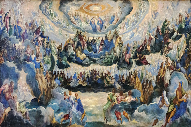 Le Tintoret, Le Couronnement de la vierge,  c.1580 © art history project. 