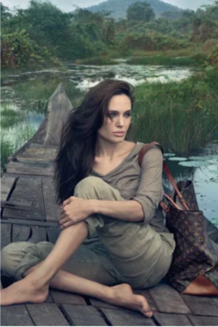 Angelina Jolie pour la campagne Core Values de Louis Vuitton, 2011