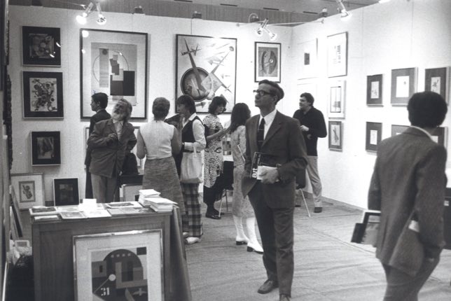 Un moment de la première édition d'Art Basel en 1970.