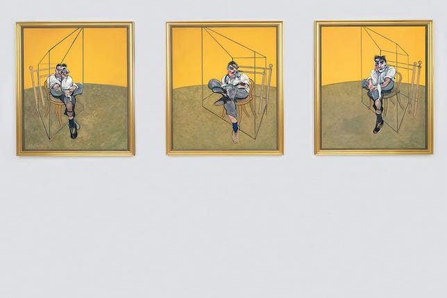 Image décorative: 25 Œuvres contemporaines à connaître absolument: Francis Bacon, Trois études de Lucian Freud, 1969