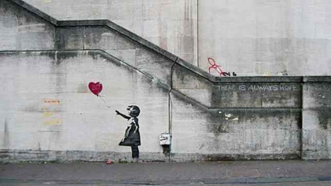 Girl with Balloon de Basky