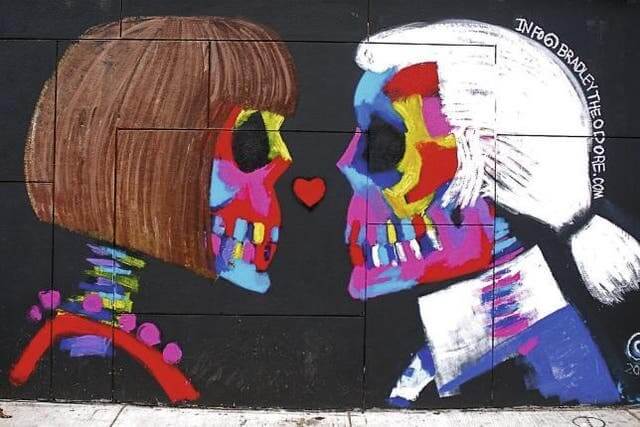 Bradley Theodore street art Anna Wintour Karl Lagerfeld