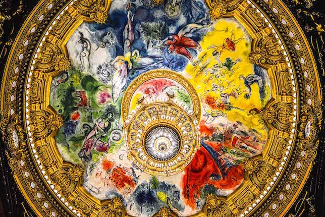Image décorative: 25 Œuvres contemporaines à connaître absolument: Marc Chagall, Ceiling of Paris Opéra Garnier, 1964