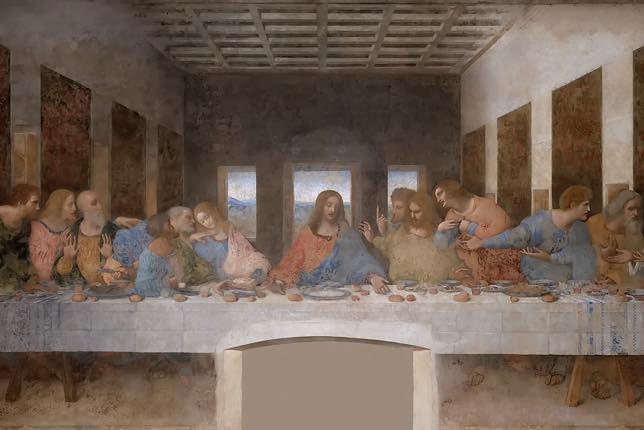 scènes bibliques dans l'art La Cène de Leonard de vinci