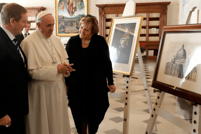 Le Pape François au Vatican, image via independent.ie