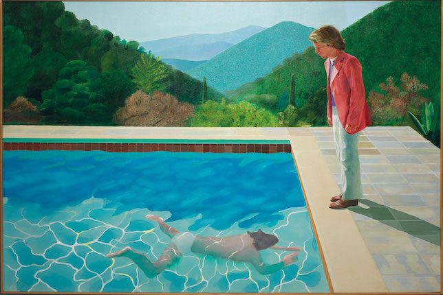 Image décorative: 25 Œuvres contemporaines à connaître absolument: David Hockney, Portrait of an Artist ( Pool with two Figures), 1972