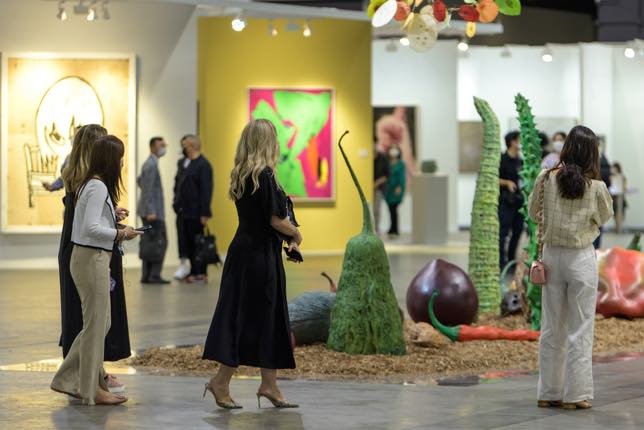 Une installation présentée à la foire d'art contemporain Art Basel Hong Kong 