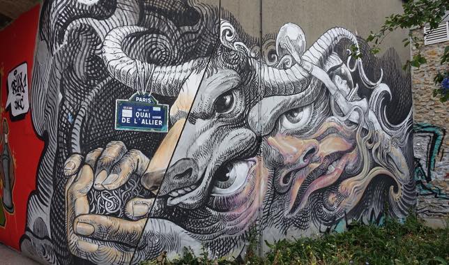 Street art sur le Canal Saint-Denis